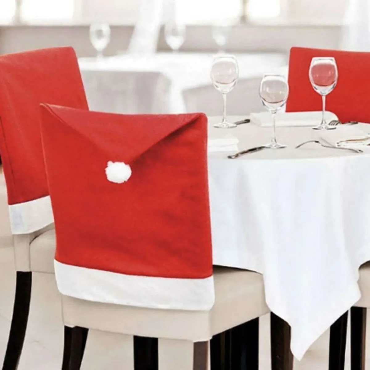 2 coprisedie natalizi 48×60 cm