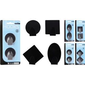 2 ganci adesivi in acciaio INOX